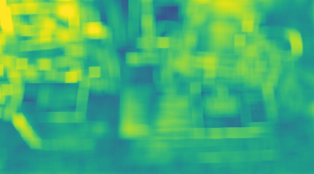 Indoor scene: PSNR quality map